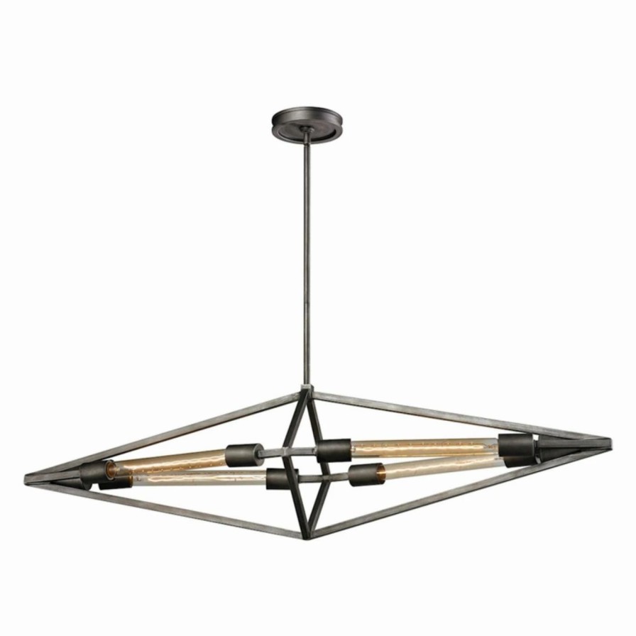 Chandeliers * | Best Pirce Linear Elk Lighting Laboratory 66893/4 Chandelier