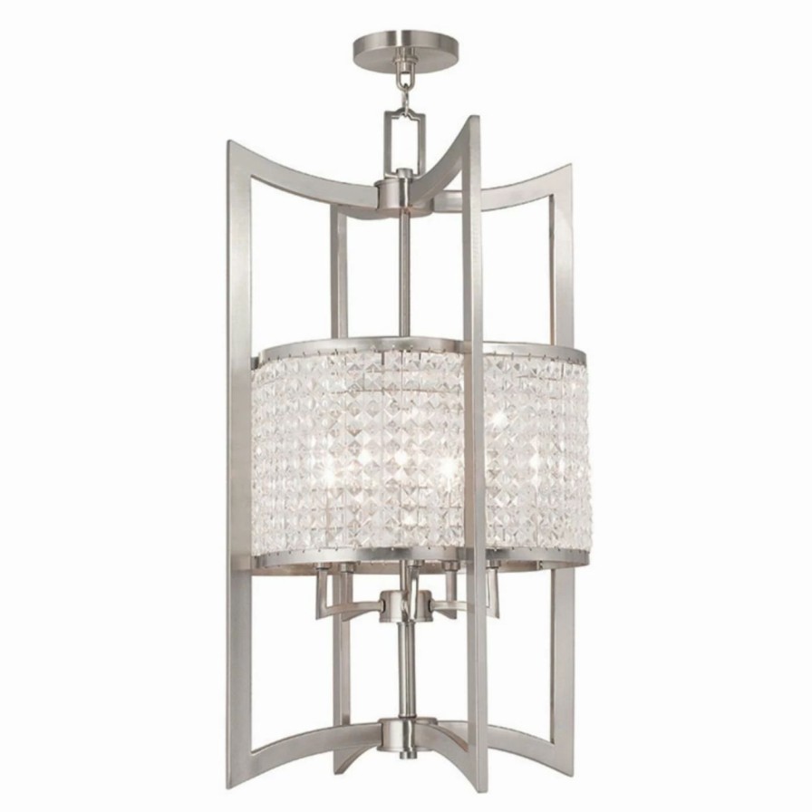 Chandeliers * | Cheap Drum Livex Lighting Grammercy 50569 Chandelier