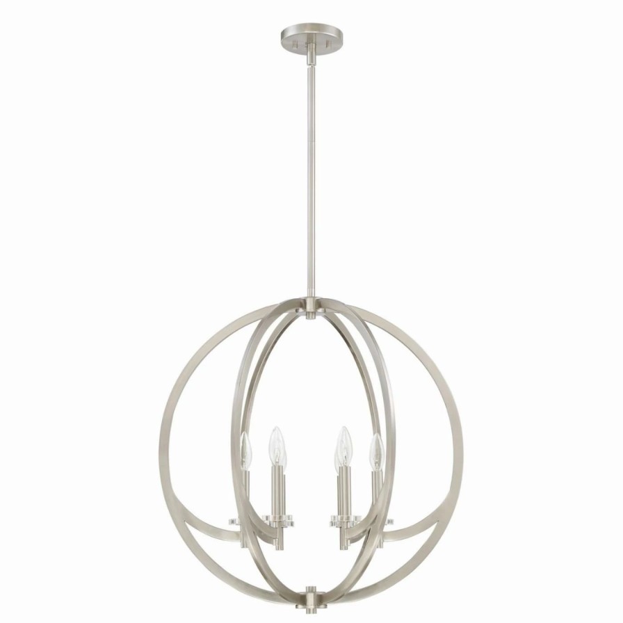 Chandeliers * | Flash Sale Globe Quoizel Orion On2824 Chandelier