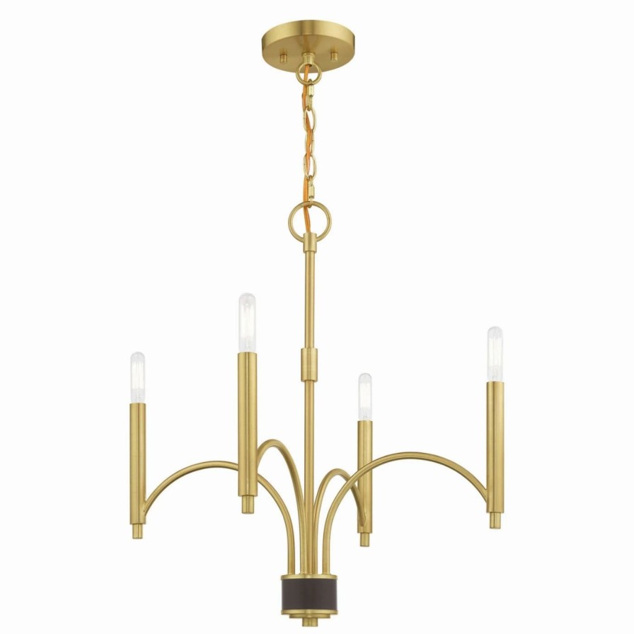 Chandeliers * | Flash Sale Edison Bulb Livex Lighting Wisteria 51334 Mini Chandelier