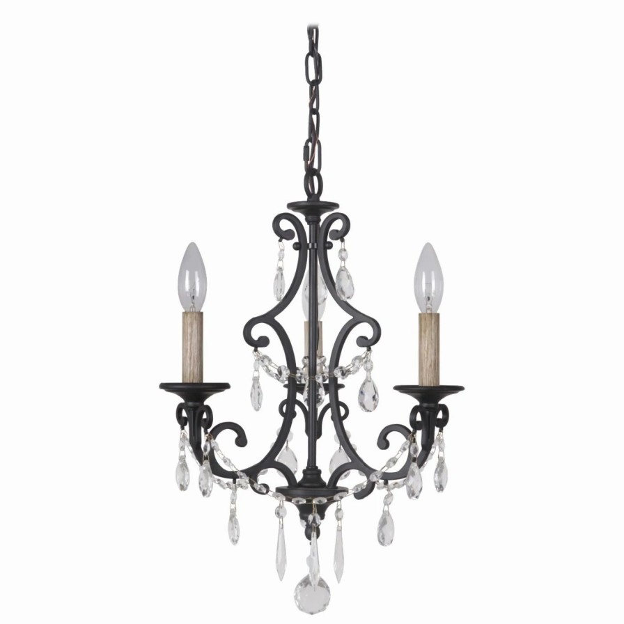 Candle * | Promo Crystal Craftmade Bentley 38923-Mbk Chandelier