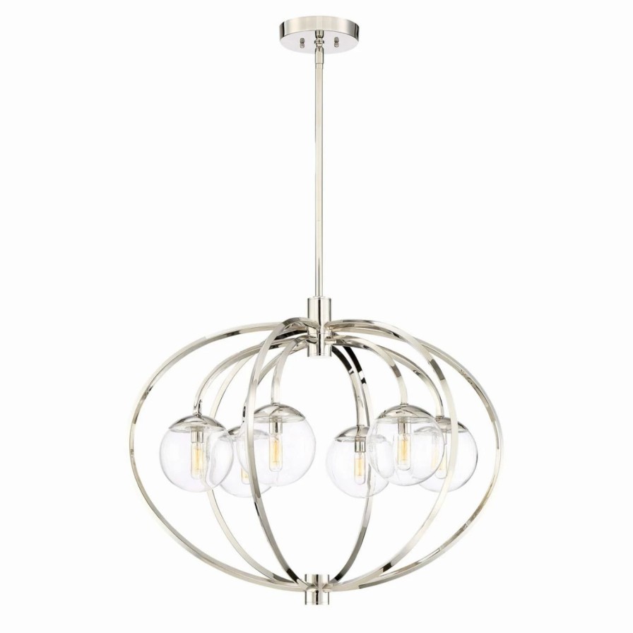 Chandeliers * | Hot Sale Globe Craftmade Piltz 6 Light Chandelier