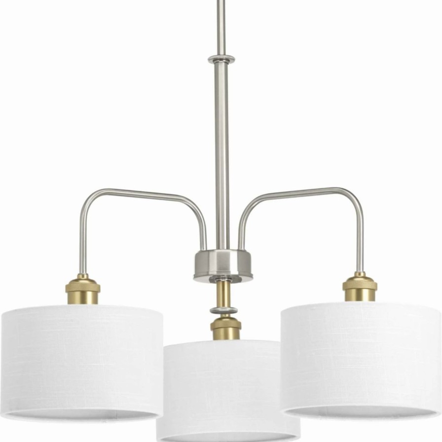 Chandeliers * | Best Sale Drum Progress Lighting Cordin Chandelier