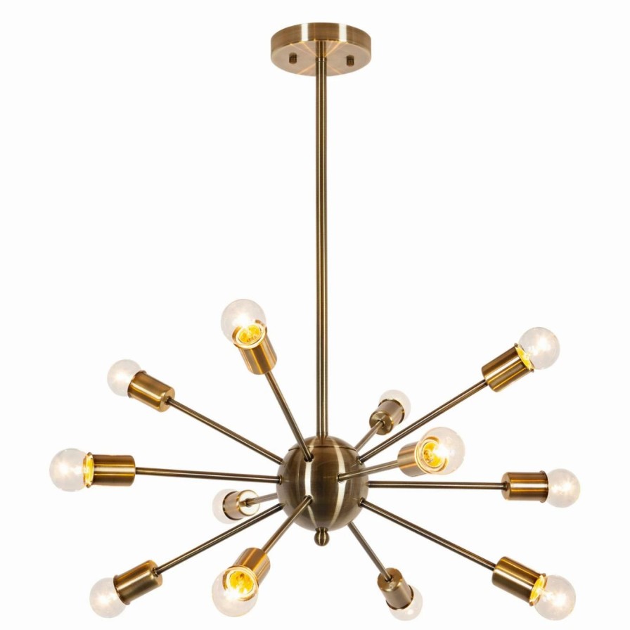 Chandeliers * | Coupon Edgemod Meridia Sputnik Style Chandelier