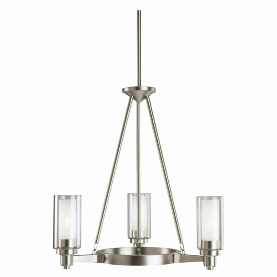 Chandeliers * | Best Reviews Of Wagon Wheel Kichler Circolo 2343 Chandelier 22 In.