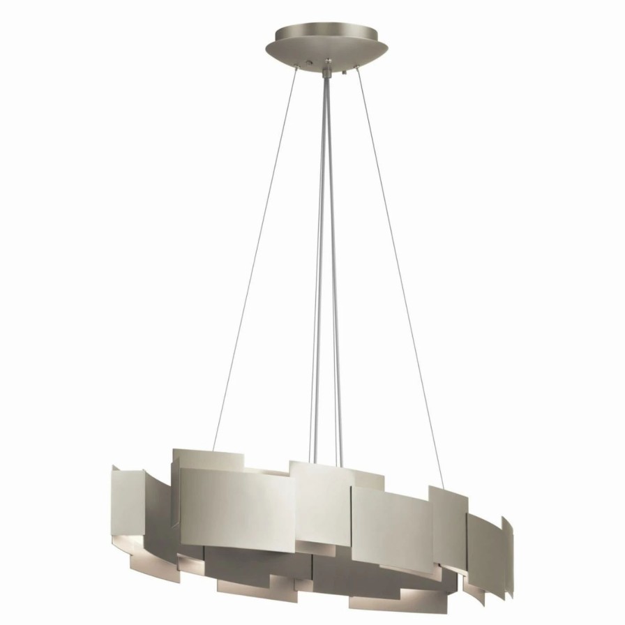 Chandeliers * | Brand New Linear Kichler Moderne Oval Chandelier/Pendant Led Light