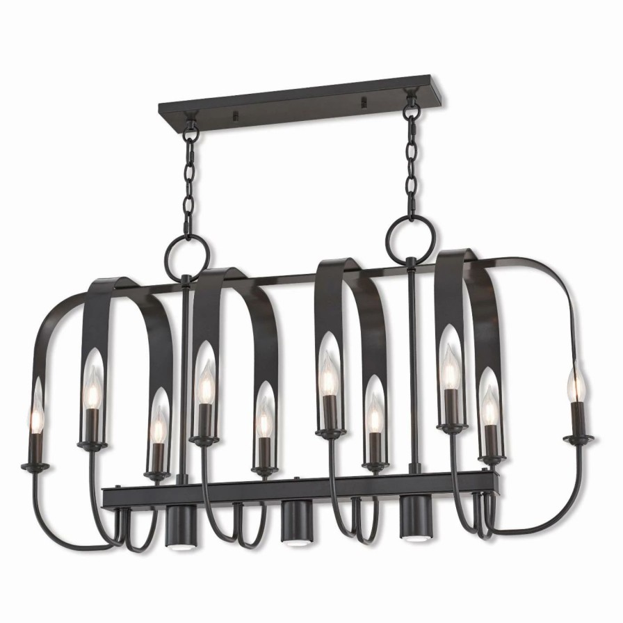 Chandeliers * | Brand New Linear Livex Lighting Addison 13 Light Chandelier