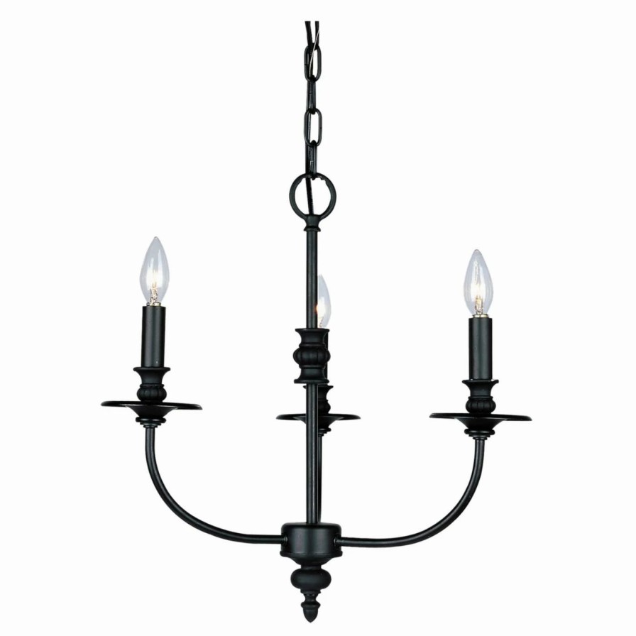 Candle * | Promo Candle Elk Lighting 283-Ob Hartford 3-Light Chandelier 18W In. Oil Rubbed