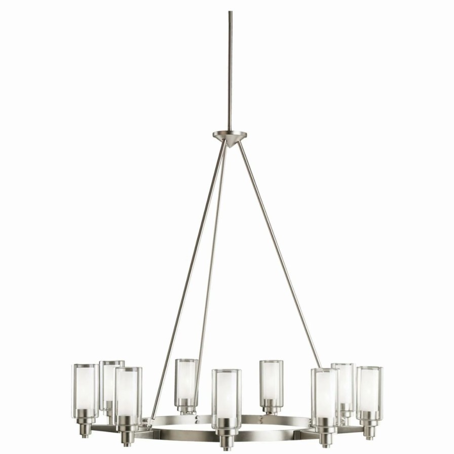 Chandeliers * | Flash Sale Wagon Wheel Kichler Circolo 2346 Chandelier 36 In.