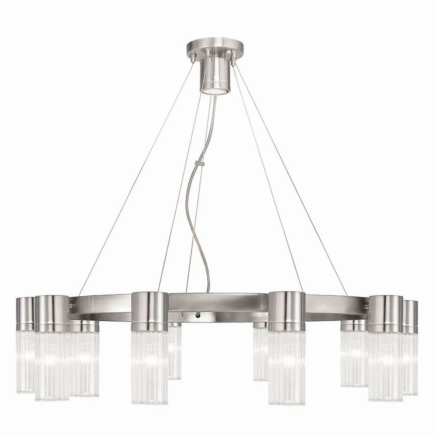 Chandeliers * | Buy Wagon Wheel Livex Lighting Midtown 50699 Chandelier