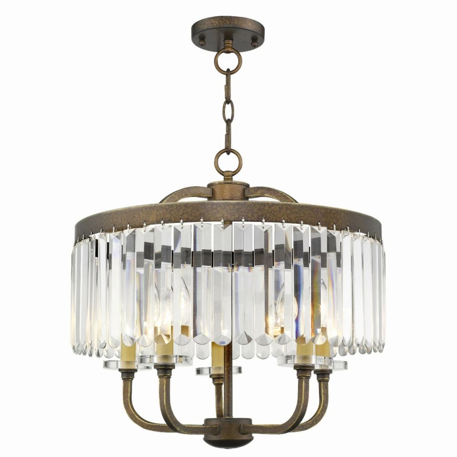 Chandeliers * | Cheapest Drum Livex Lighting Ashton 50545 Chandelier