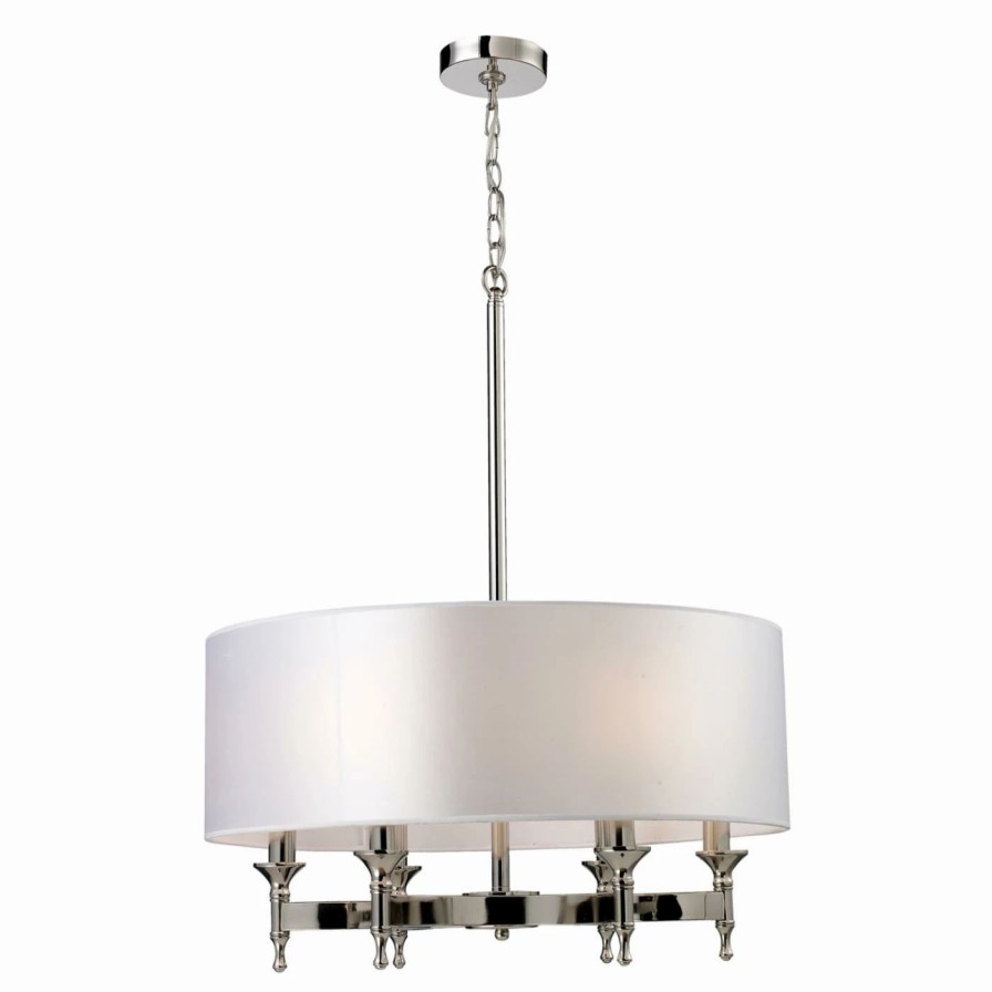 Chandeliers * | Best Sale Drum Elk Lighting Pembroke Chandelier 10162/6 24W In.