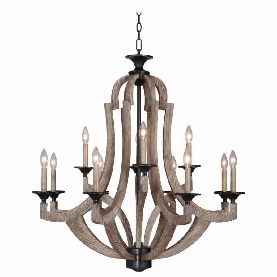 Candle * | Hot Sale Jeremiah Candle Craftmade Winton 35112-Wp Chandelier