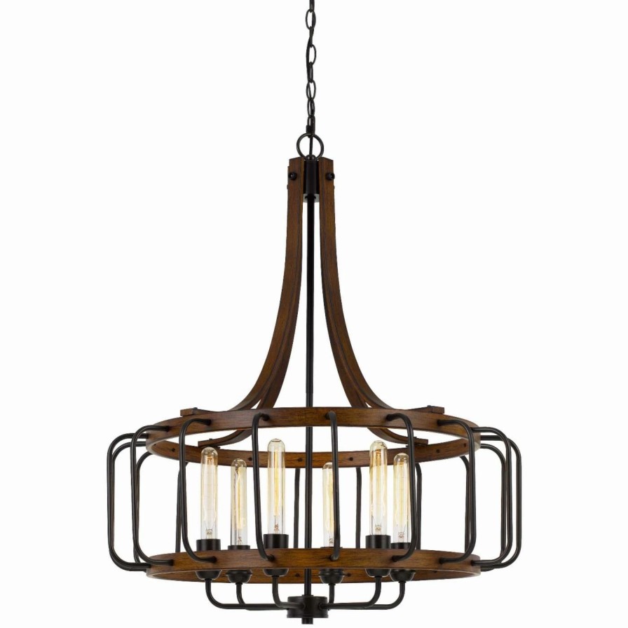 Chandeliers * | Deals Drum Cal Lighting Kellia Fx-3708 Chandelier