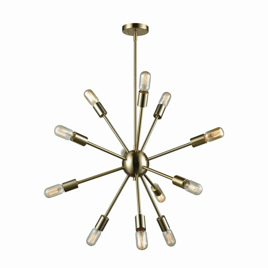 Chandeliers * | Cheapest Sputnik Elk Lighting Delphine 46244/12 12 Light Chandelier