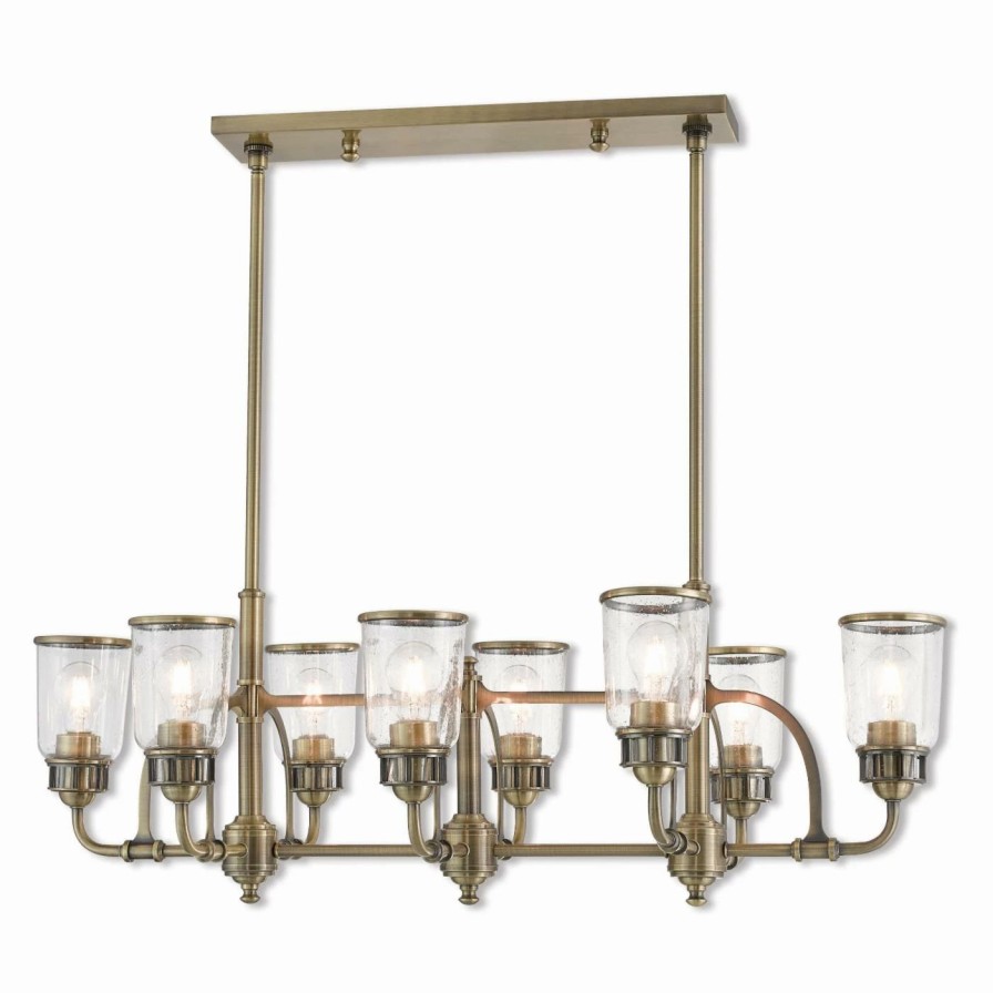 Chandeliers * | Discount Linear Livex Lighting Lawrenceville 8 Light Chandelier