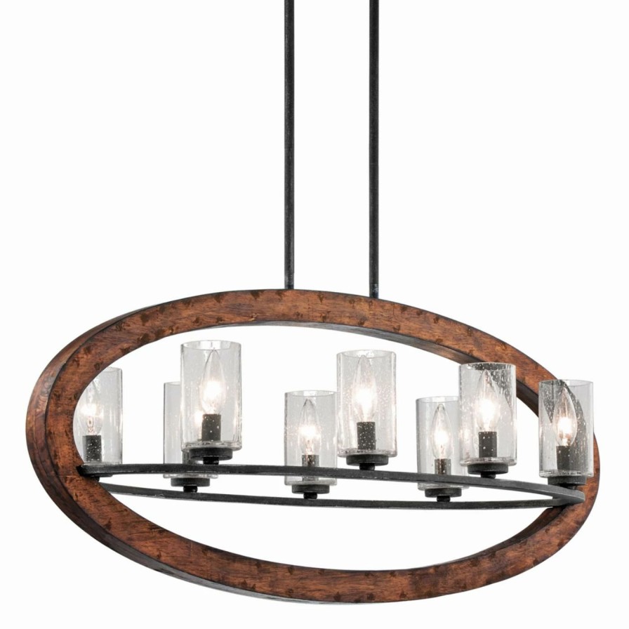 Chandeliers * | Brand New Kichler Grand Bank 43191 Linear Oval Chandelier