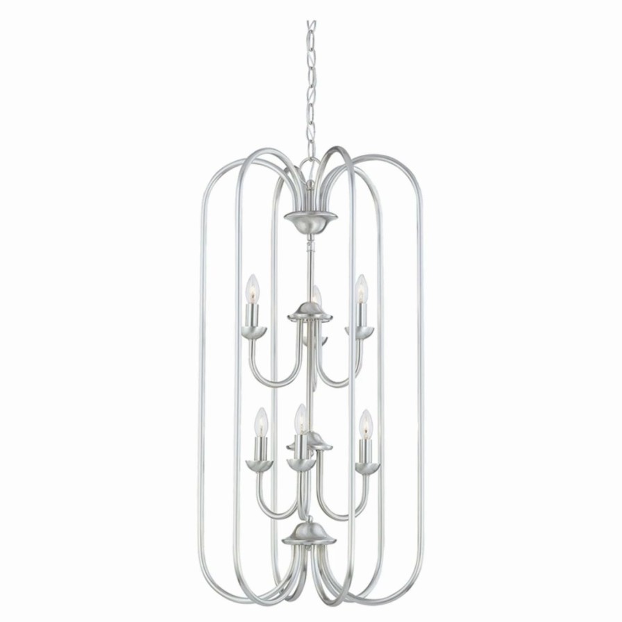 Chandeliers * | Promo Candle Thomas Lighting Bella 6 Light Chandelier