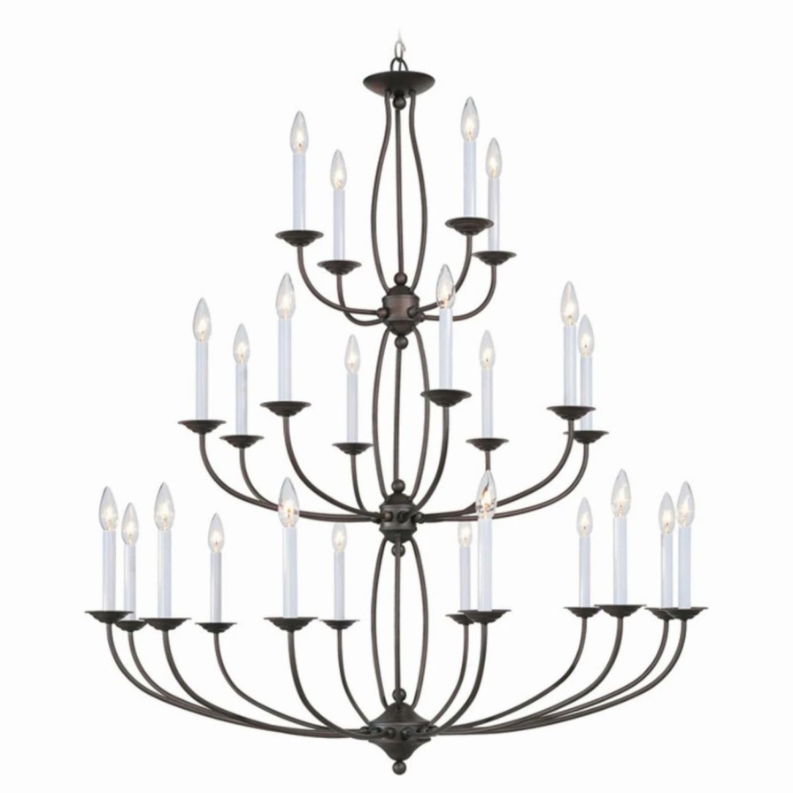 Candle * | Cheapest Livex Lighting Candle Livex Regato 4180 Chandelier 42W In.