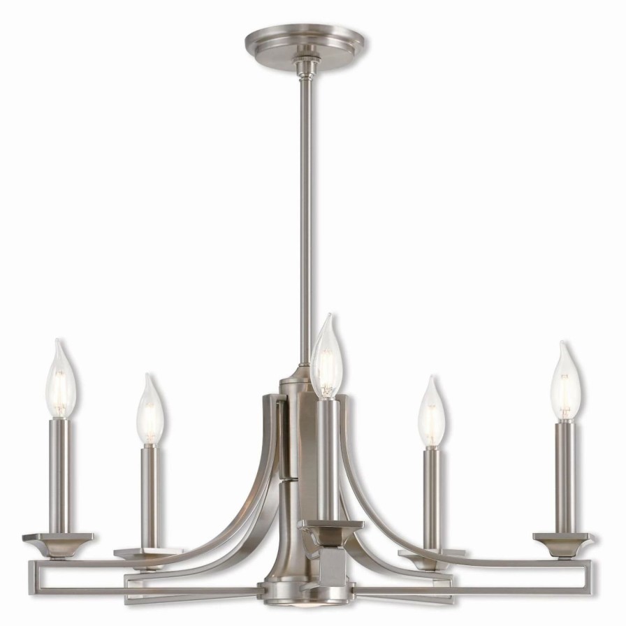 Candle * | Best Pirce Candle Livex Lighting Trumbull 40055 6 Light Chandelier