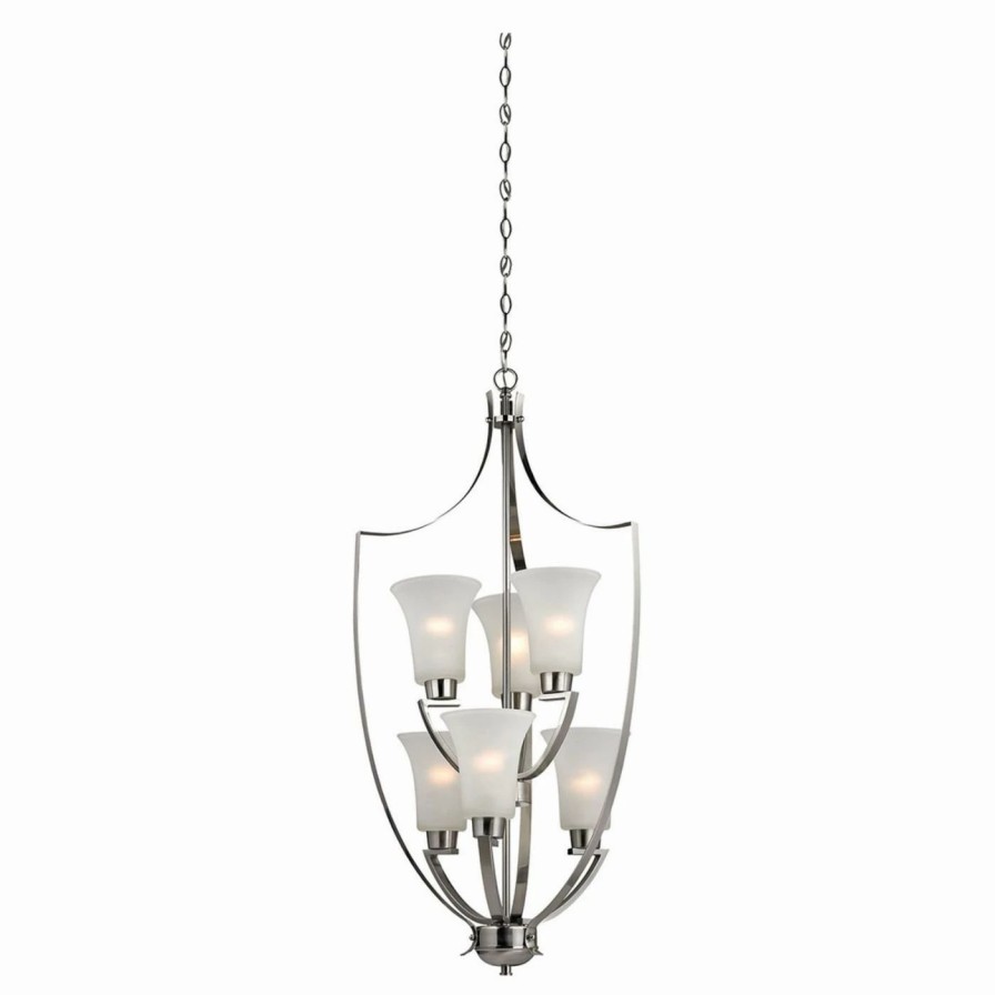 Chandeliers * | Deals Cage Thomas Lighting Foyer 6 Light Chandelier