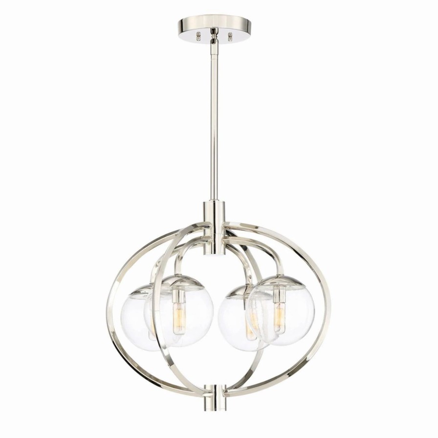 Chandeliers * | Wholesale Globe Craftmade Piltz 4 Light Chandelier