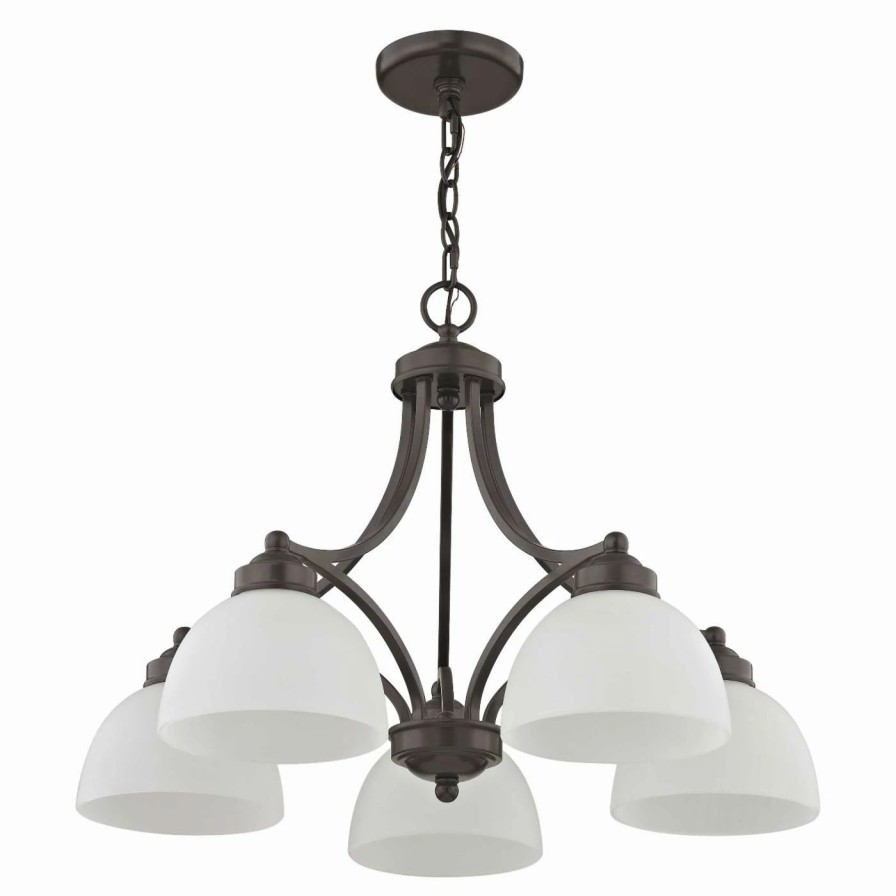 Chandeliers * | Buy Bowl Livex Lighting 4225-92 Somerset 5 Light Dinette Chandelier