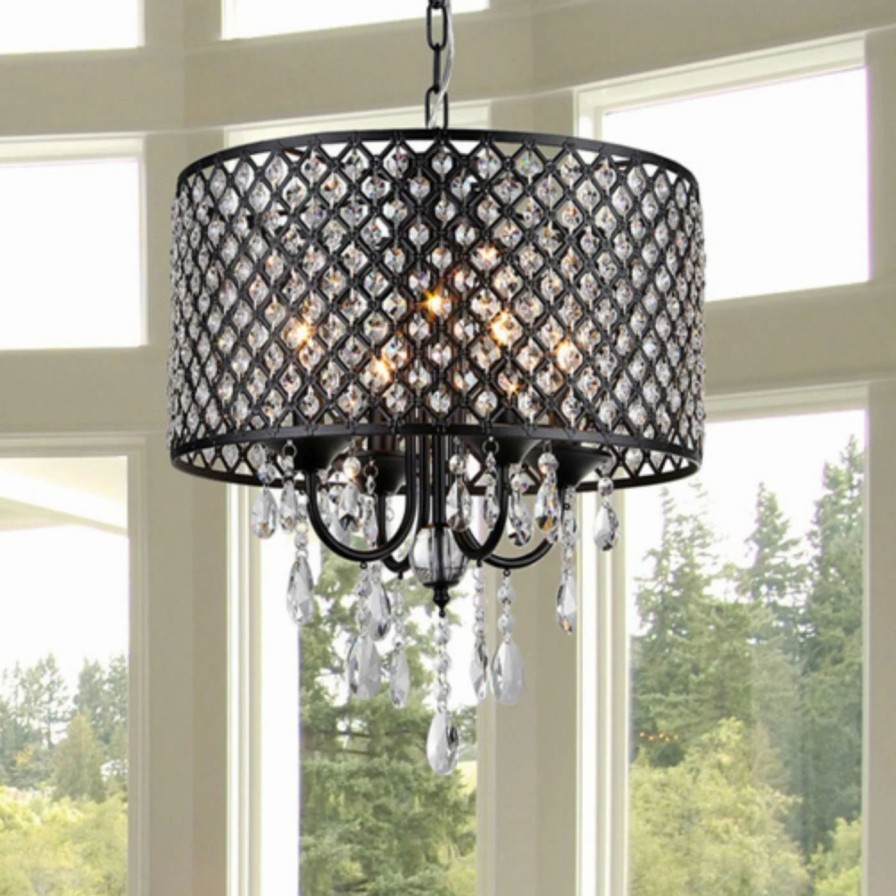 Chandeliers * | Brand New Drum Warehouse Of Tiffany Su7139-4B Monet Chandelier