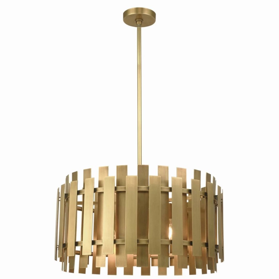 Chandeliers * | Top 10 Drum Livex Lighting Greenwich 52049-08 Chandelier