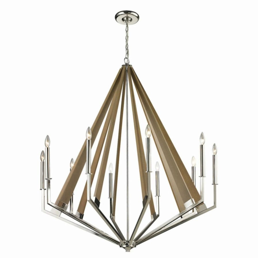 Candle * | Best Deal Candle Elk Lighting Madera 31476/10 Chandelier