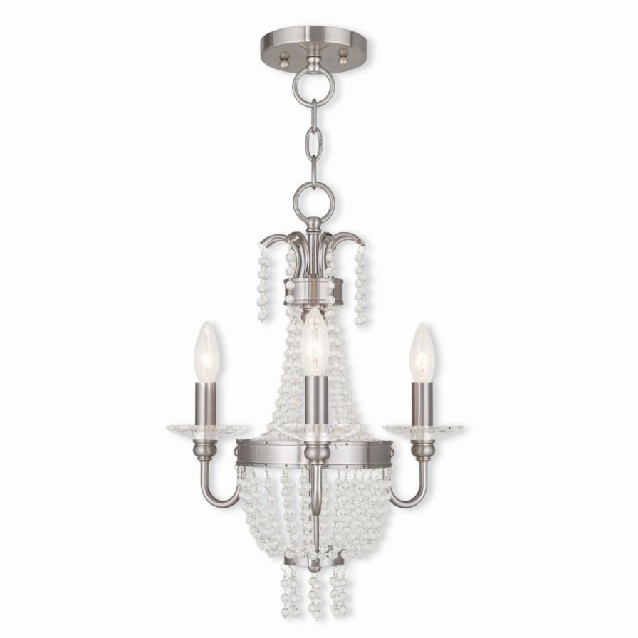 Chandeliers * | Best Reviews Of Livex Lighting Livex Valentina 51843 Convertible Mini Chandelier