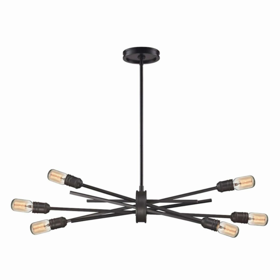 Chandeliers * | Cheapest Sputnik Elk Lighting Xenia 66911/6 Chandelier