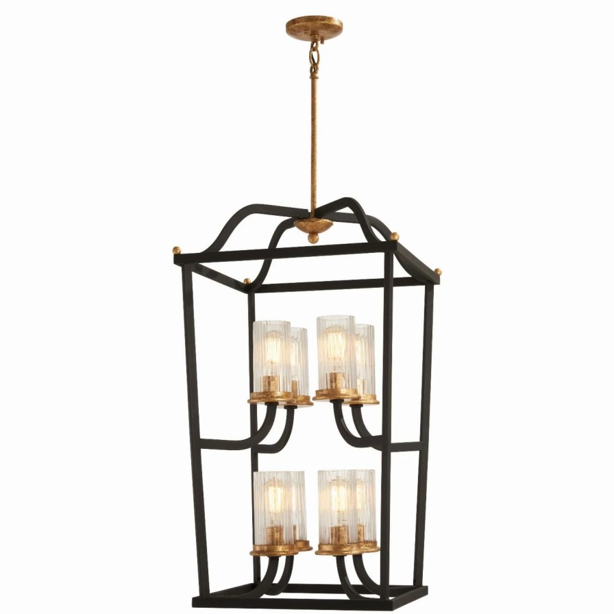 Chandeliers * | Brand New Cage Minka Lavery Posh Horizon 4518-100 8 Light Chandelier