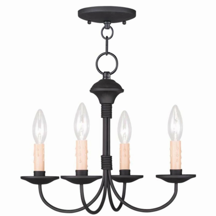 Chandeliers * | Discount Livex Lighting Livex Heritage 4524-04 4-Light Mini Chandelier