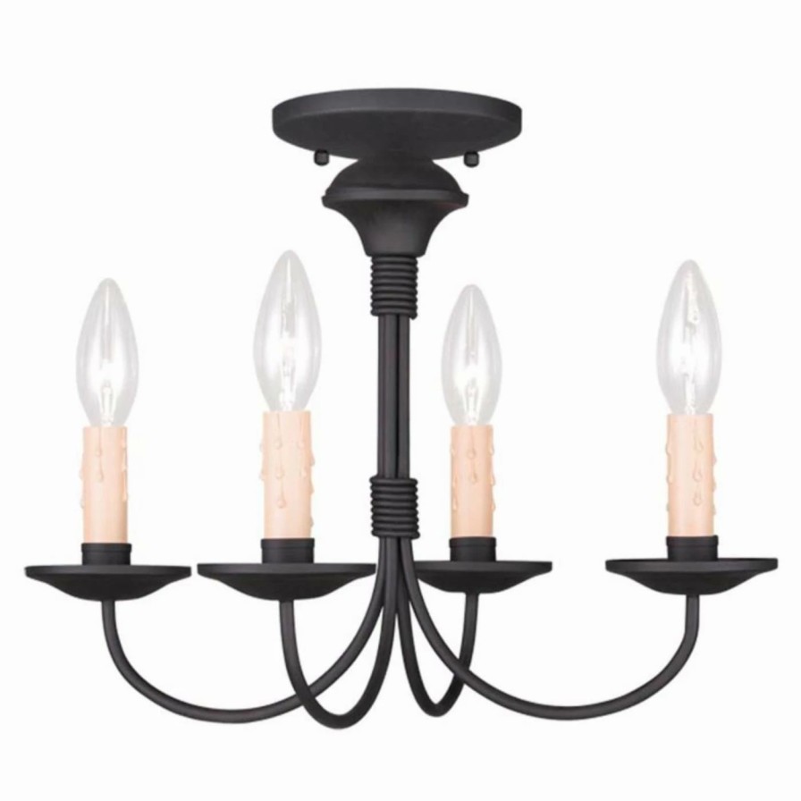 Chandeliers * | Discount Livex Lighting Livex Heritage 4524-04 4-Light Mini Chandelier