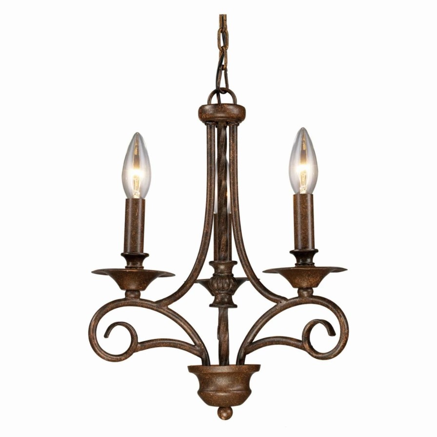 Chandeliers * | Hot Sale Mini Elk Lighting Gloucester Chandelier 15041/3 12W In.