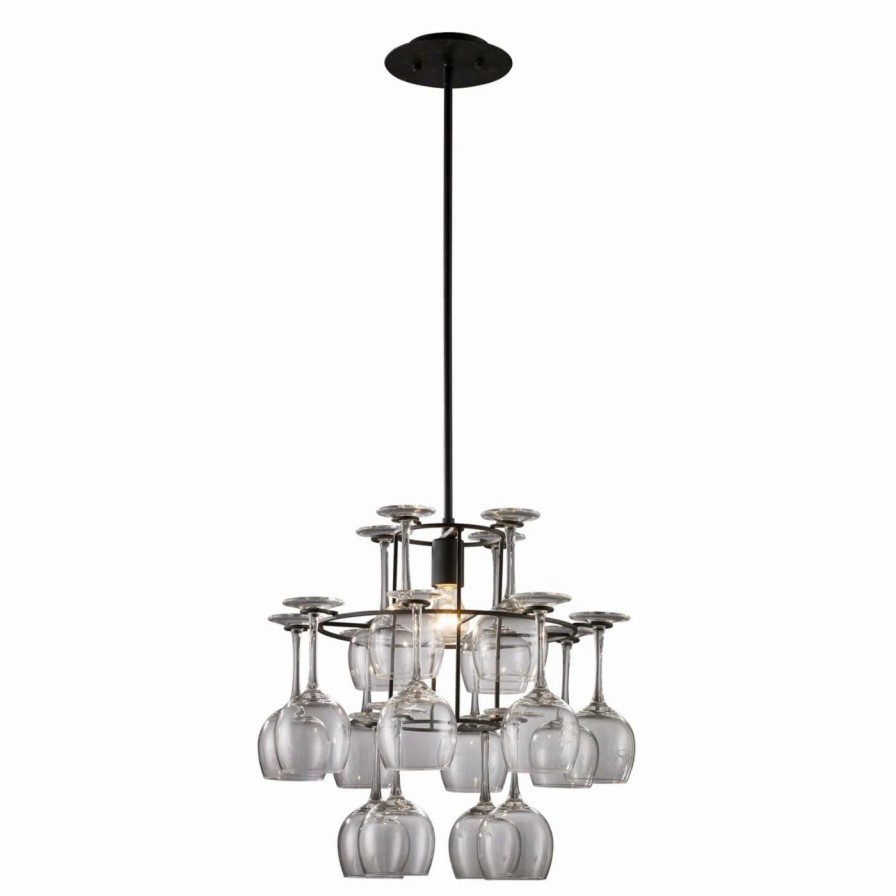 Chandeliers * | Flash Sale Mini Elk Lighting Vintage Chandelier 14040/1 19W In.