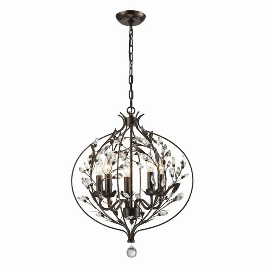 Chandeliers * | Coupon Globe Elk Lighting Circeo 18136 5 Chandelier