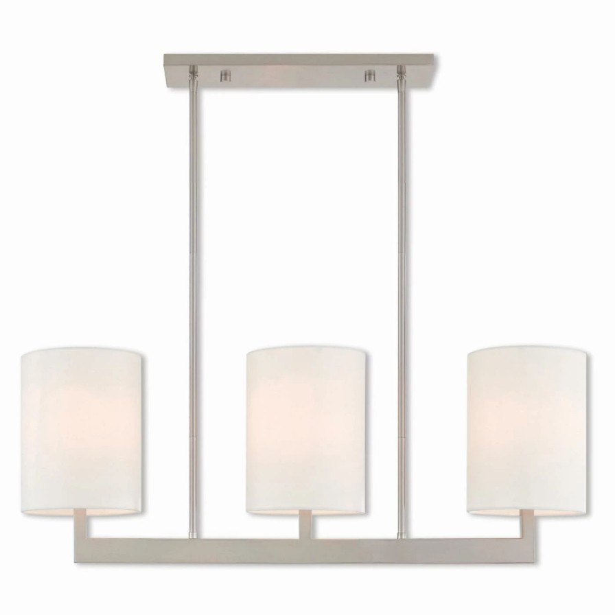 Chandeliers * | Buy Linear Livex Lighting Hayworth Tall 3 Light Chandelier