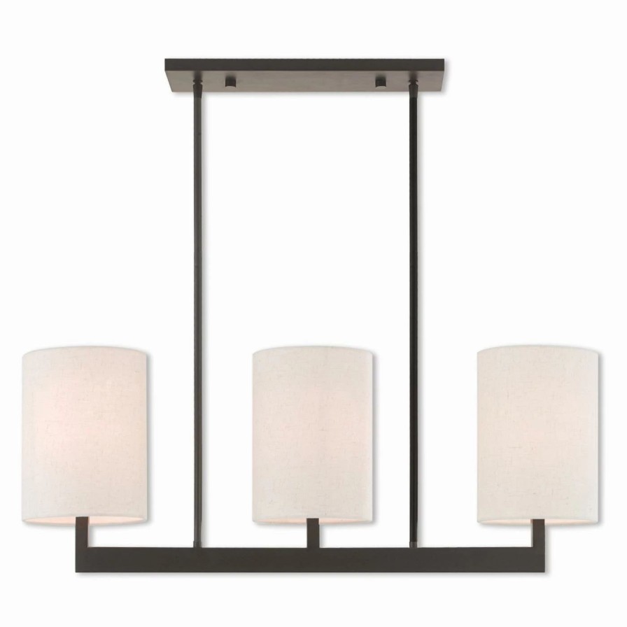 Chandeliers * | Buy Linear Livex Lighting Hayworth Tall 3 Light Chandelier