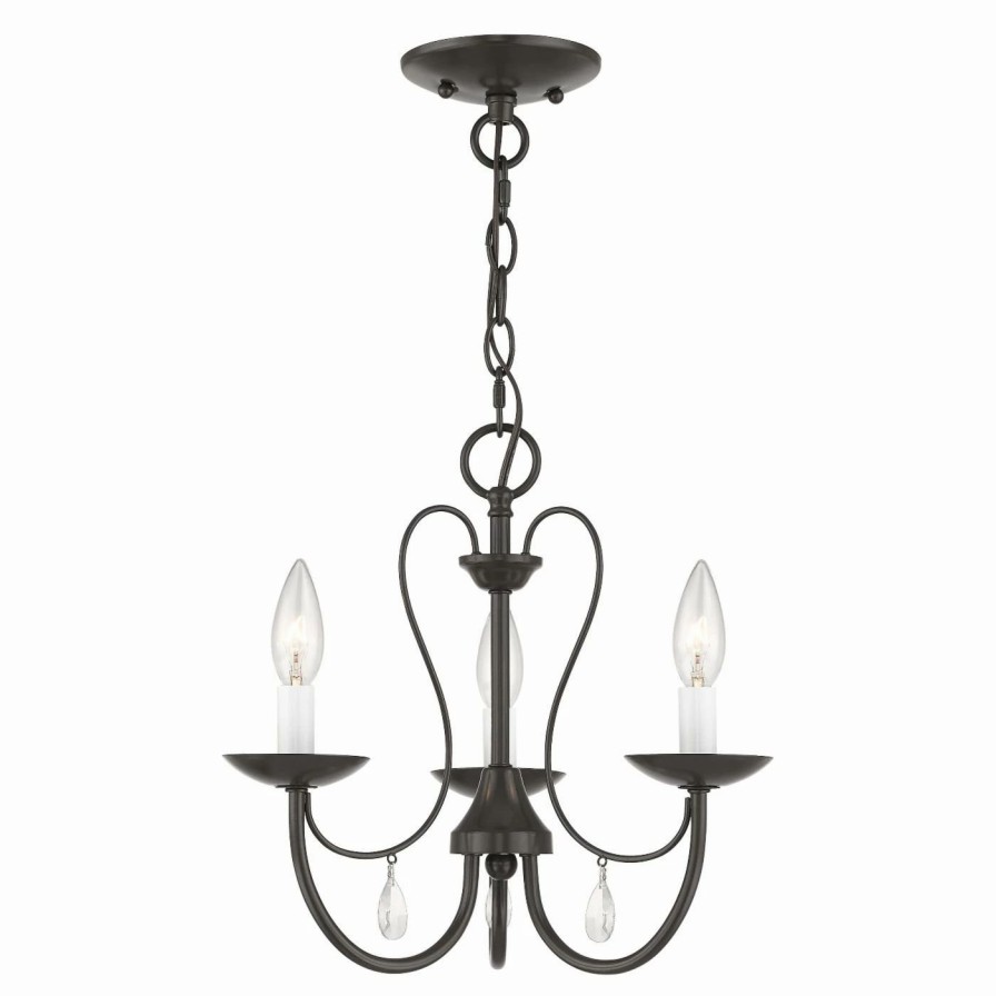 Candle * | Wholesale Candle Livex Lighting 40863 Mirabella 3 Light Chandelier