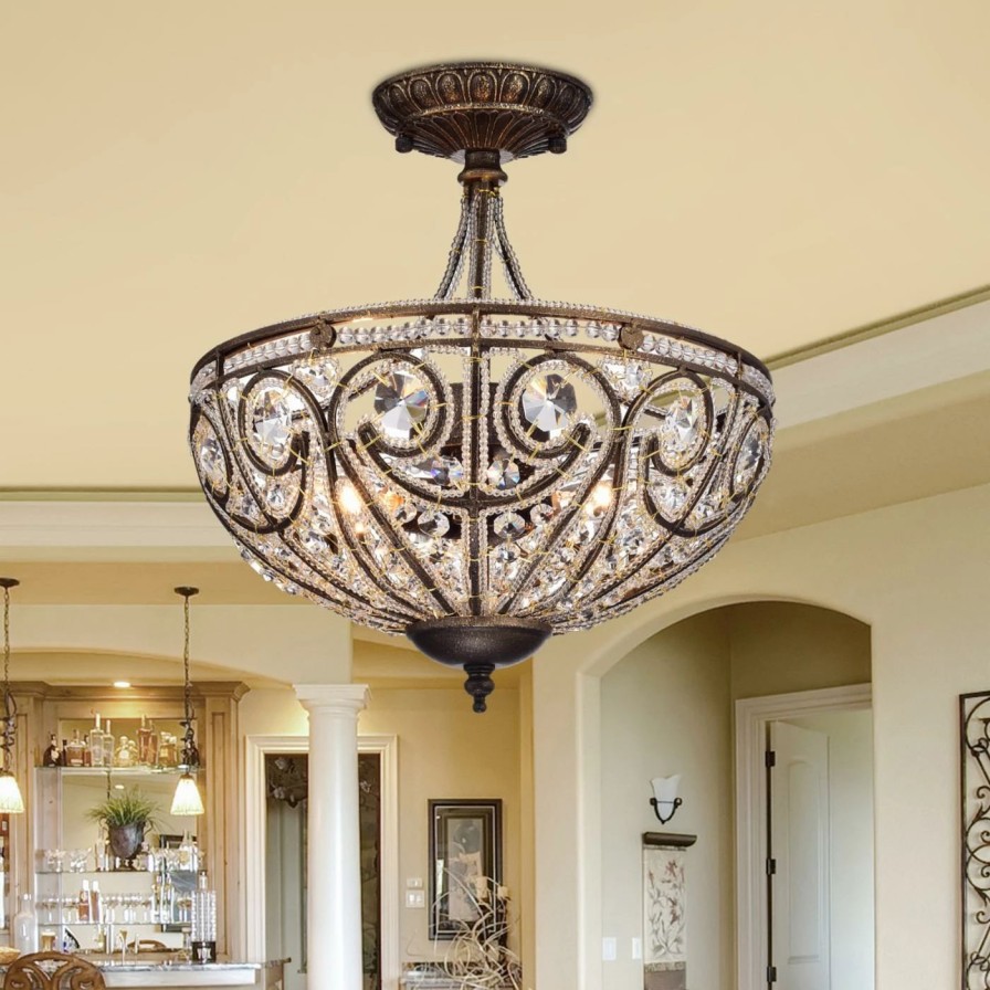 Chandeliers * | New Bowl Warehouse Of Tiffany Drake Rl7971D Modern Roman Chandelier