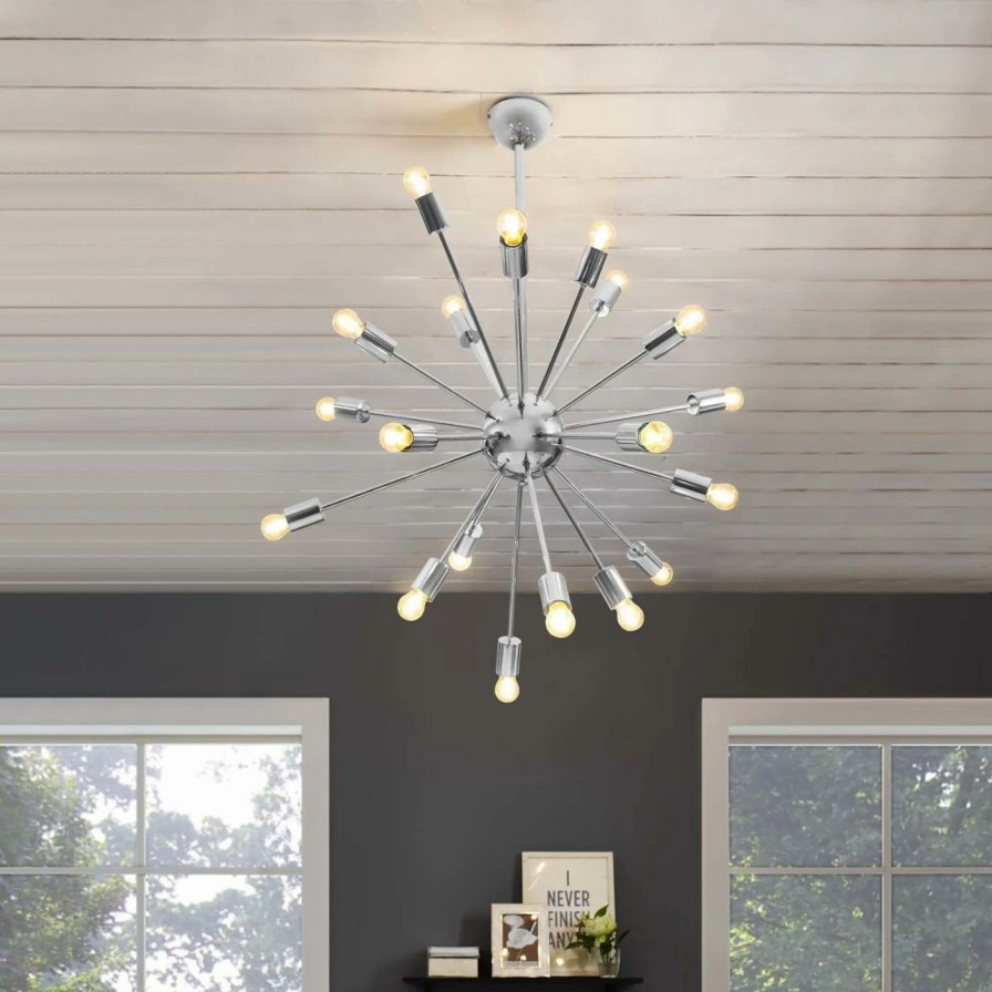 Chandeliers * | Deals Sputnik Modway Eei-2899 Volley Pendant Chandelier