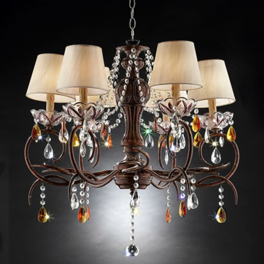 Candle * | Promo Ore International Magnolia Crystal Chandelier