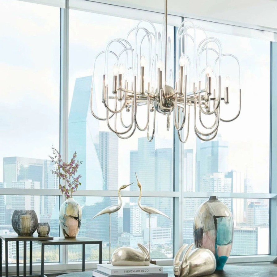 Chandeliers * | Best Pirce Cage Cyan Design Champ-Elysees 0968 Chandelier