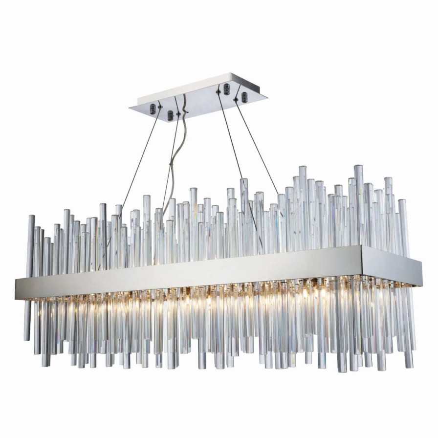 Chandeliers * | Flash Sale Linear Elegant Lighting Dallas 3000G36C Chandelier