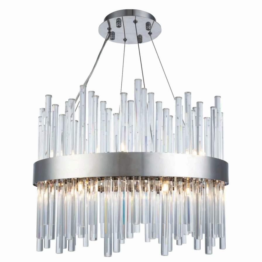 Chandeliers * | Wholesale Drum Elegant Lighting Dallas 3000D Chandelier