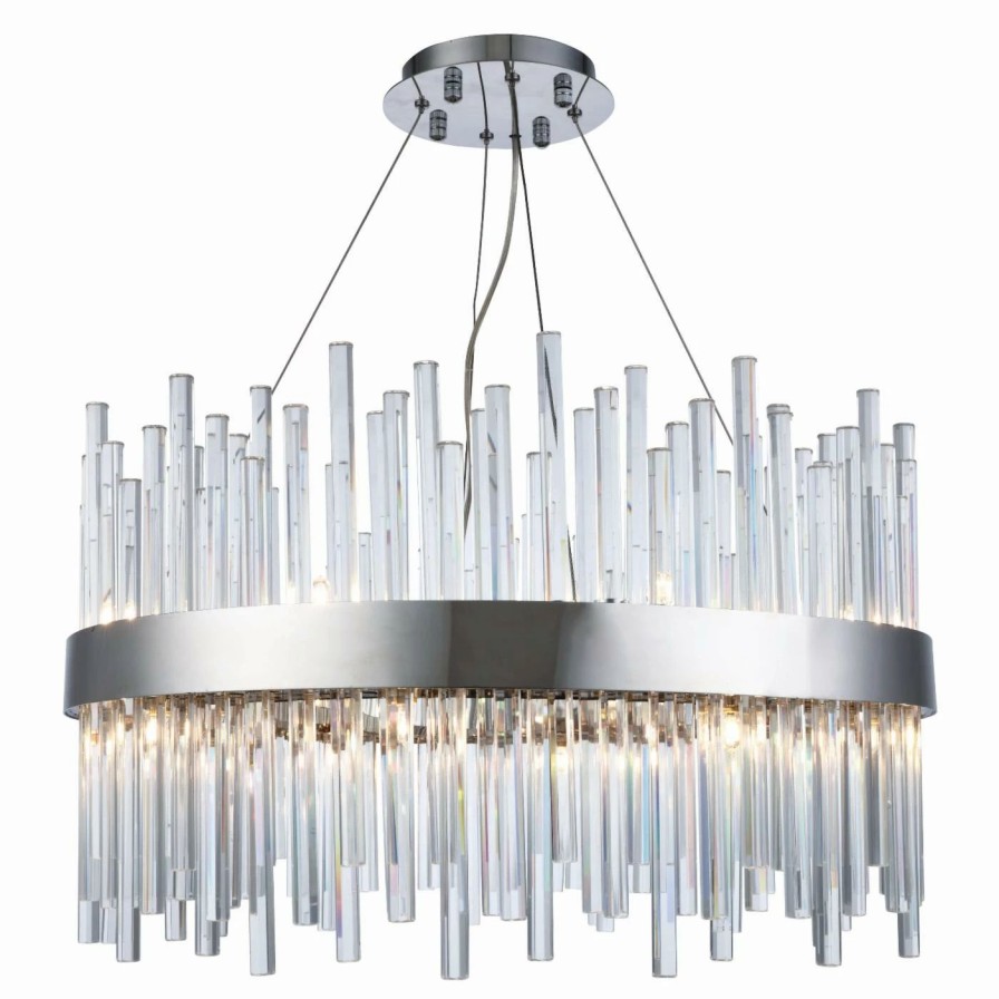 Chandeliers * | Wholesale Drum Elegant Lighting Dallas 3000D Chandelier