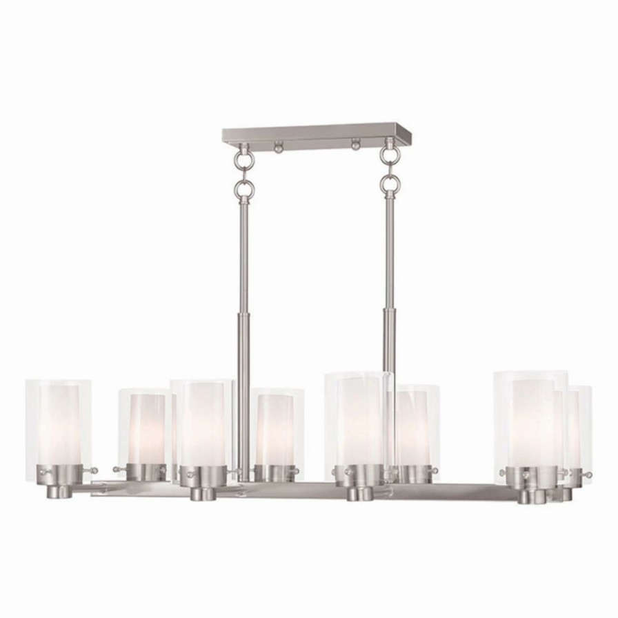 Chandeliers * | Brand New Linear Livex Lighting Manhattan 50678 Chandelier