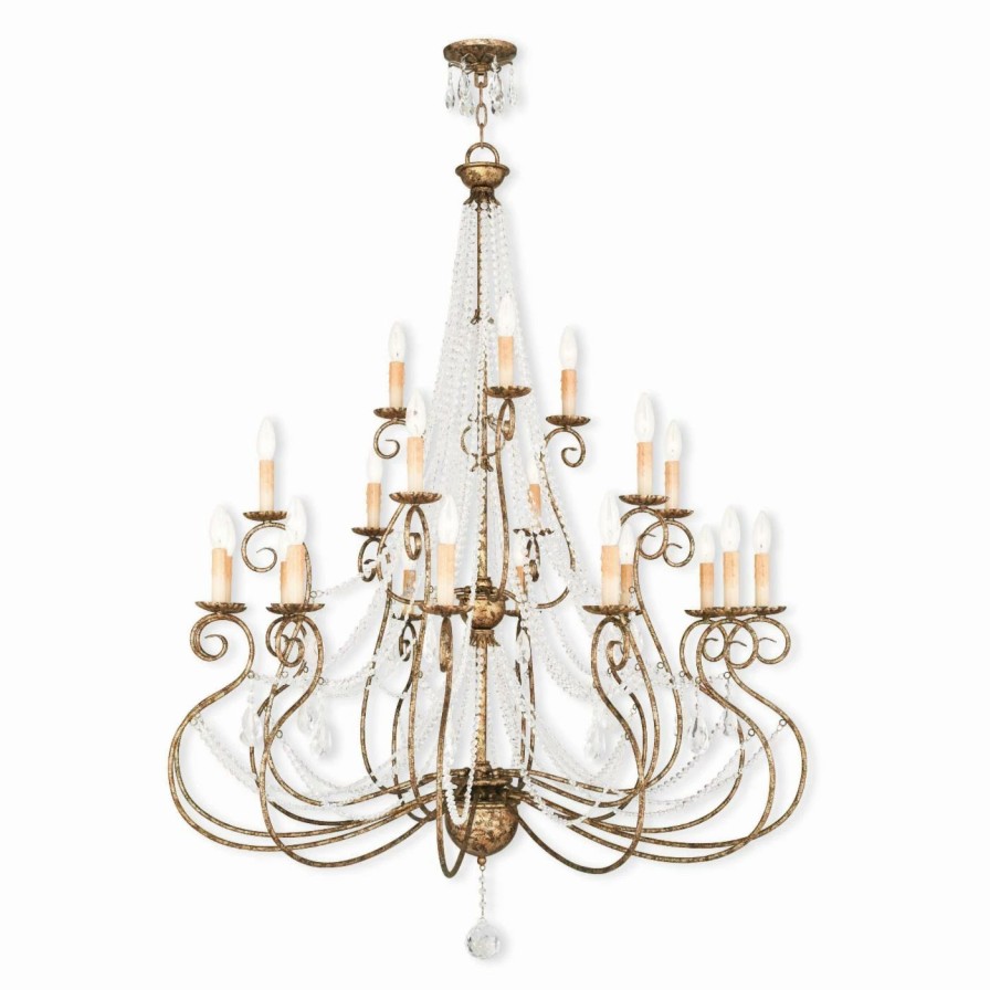 Candle * | Buy Livex Lighting Crystal Livex Isabella 51919 Foyer Chandelier